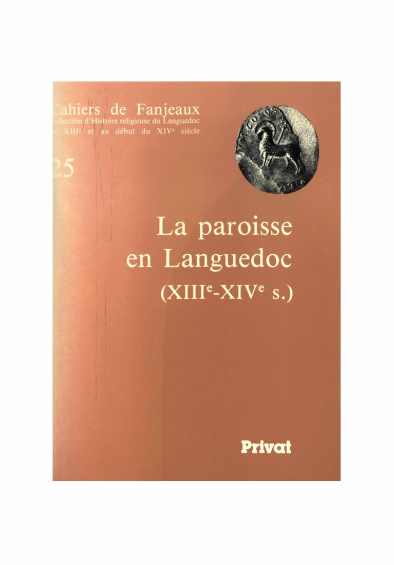 La paroisse en Languedoc (XIIIe-XIVe s.)