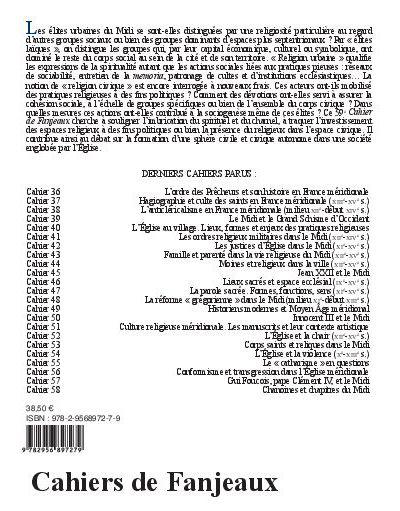 Elites laïques et religion urbaine