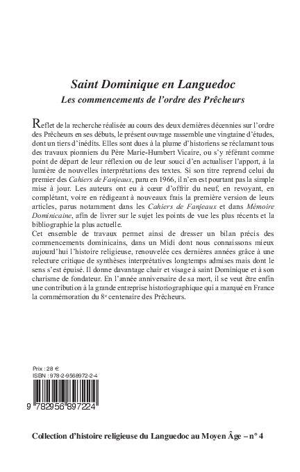 Saint Dominique en Languedoc, les commencements de l'ordre des prêcheurs