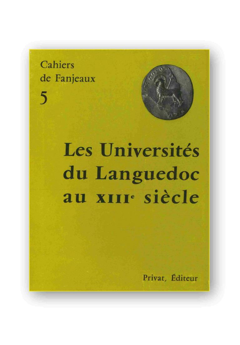 Les Universités du Languedoc au XIIIe s.